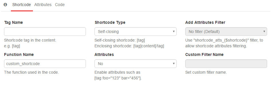 New Attributes Filtering Options