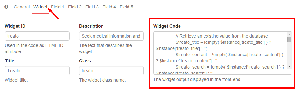 Treato Widget Output Code