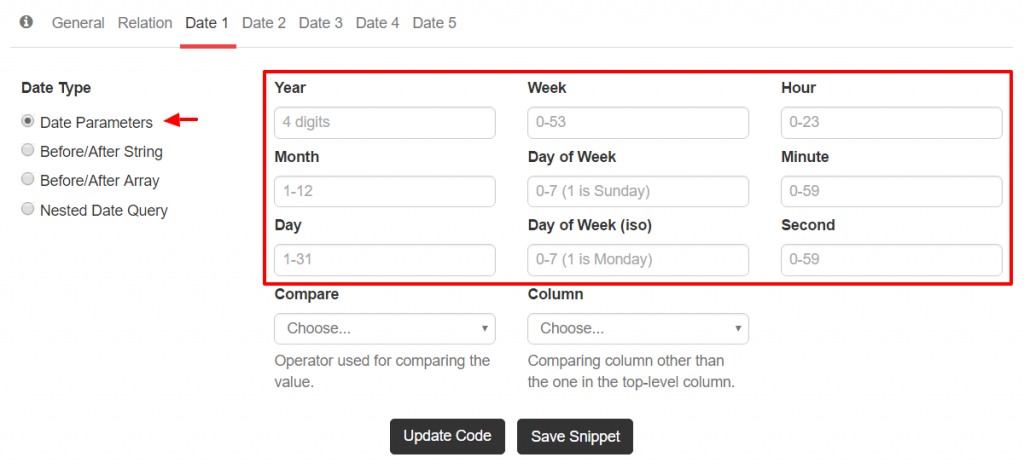 Simple Date Query Parameters